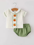 Fall Halloween & Thanksgiving Applique
Plaid Boys Bloomers Romper Set