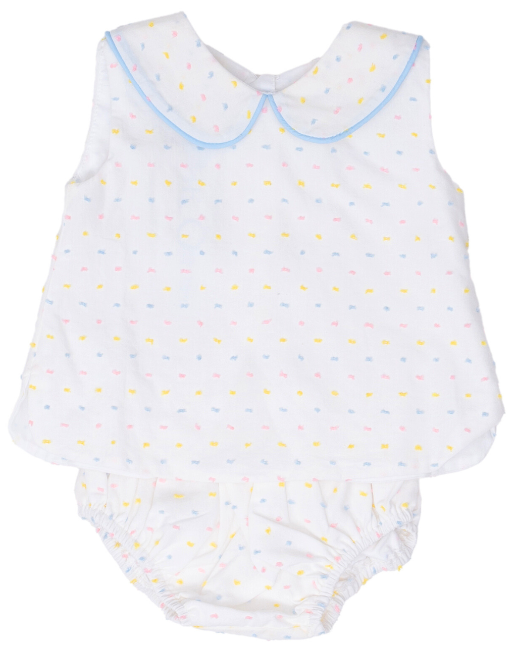 Raleigh Pastel Swiss Dot Diaper Set