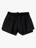 RuffleButts + RuggedButts - Girls Black Active Butterfly Shorts