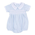 Magnolia Baby - Landry Smocked Bubble - Light Blue