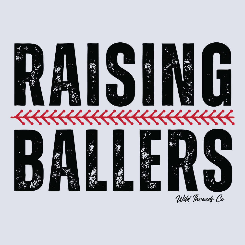 Wild Threads Co - Raising Ballers Adult Tee