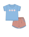 Southern Taters - Baseballs Boys Short Set