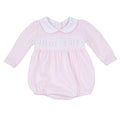 Magnolia Baby - Little Sister Smocked Long Sleeve Bubble