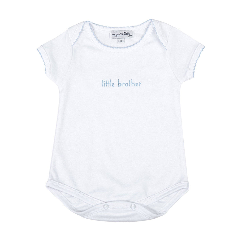 Magnolia Baby - Little Brother Embroidered Lap Bodysuit