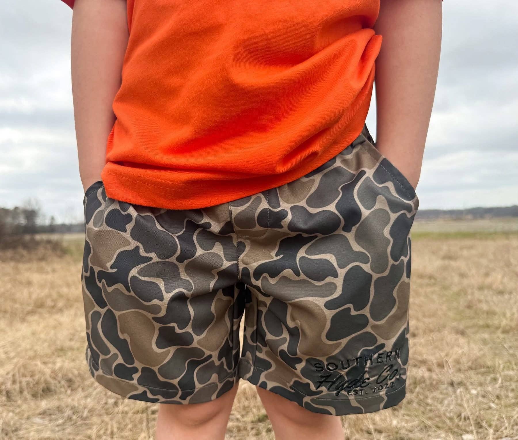 PRE-ORDER Southern Hyde Co. - Brown Retro Camo Shorts
