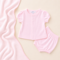 Magnolia Baby - Solid Essentials Ruffle Diaper Cover Set - Pink