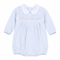 Magnolia Baby - Little Brother Smocked Long Sleeve Bubble