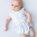 Little Golfer Print Bubble - Light Blue
