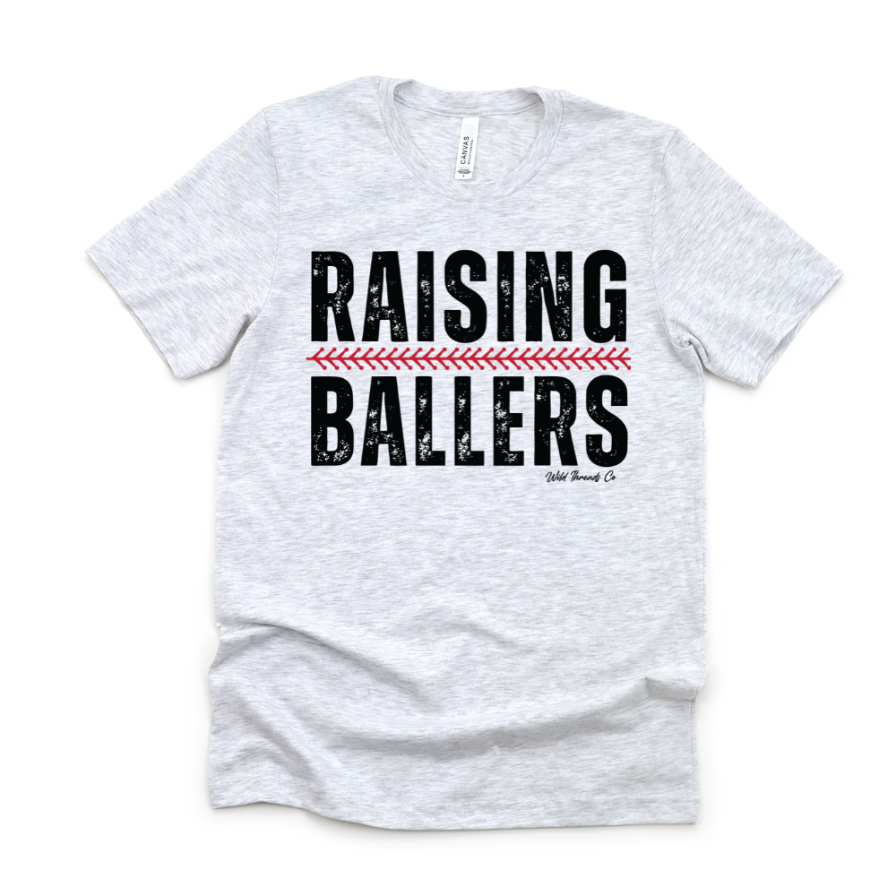 Wild Threads Co - Raising Ballers Adult Tee