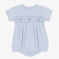 Tiny Tailgaters Smocked Bubble - Light Blue