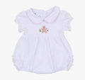 Frosted Wonderland Collared Ruffle Short Sleeve Bubble