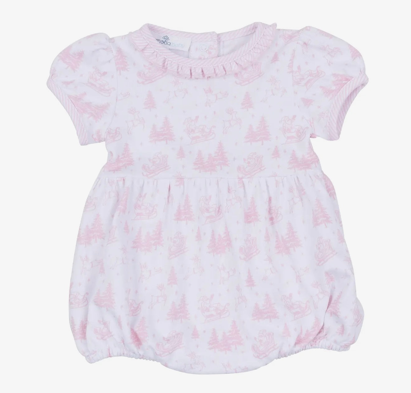 Holiday Toile Bubble - Pink
