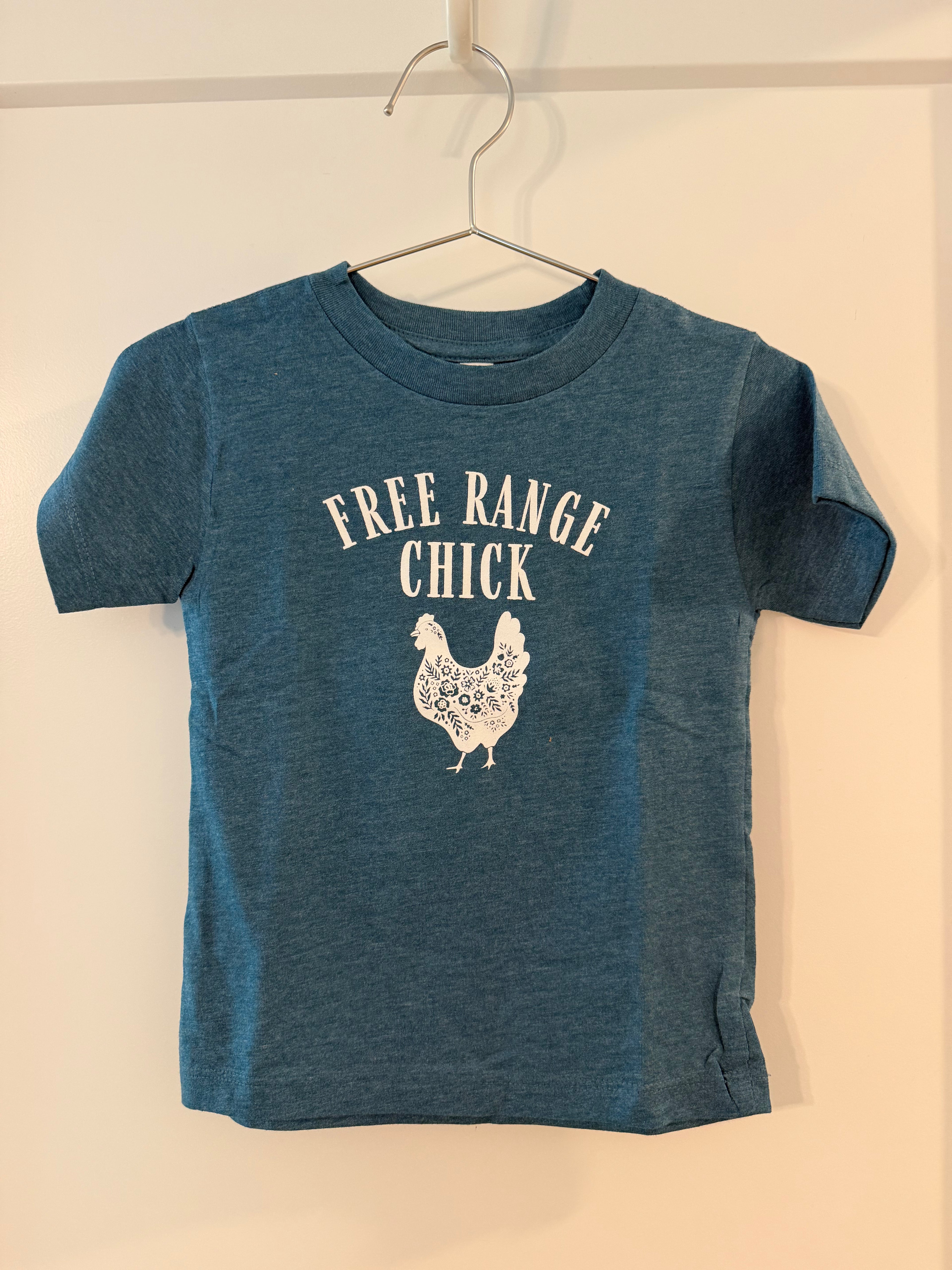 Free Range Chick Tee - Soft Cotton - Teal