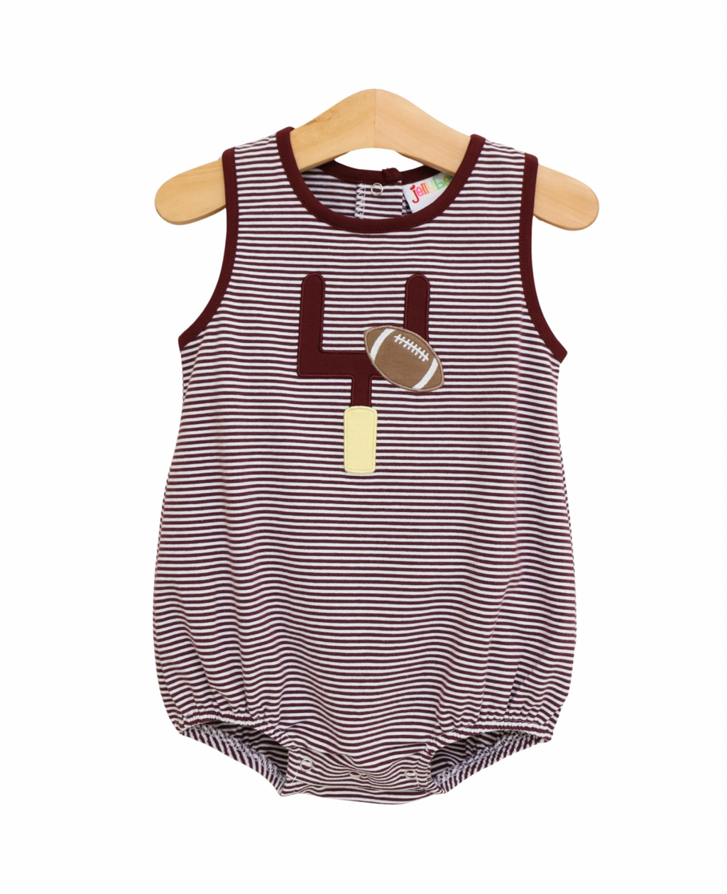 Down, Set, Hut Bubble - Maroon Stripe