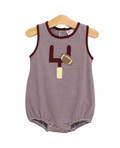 Down, Set, Hut Bubble - Maroon Stripe