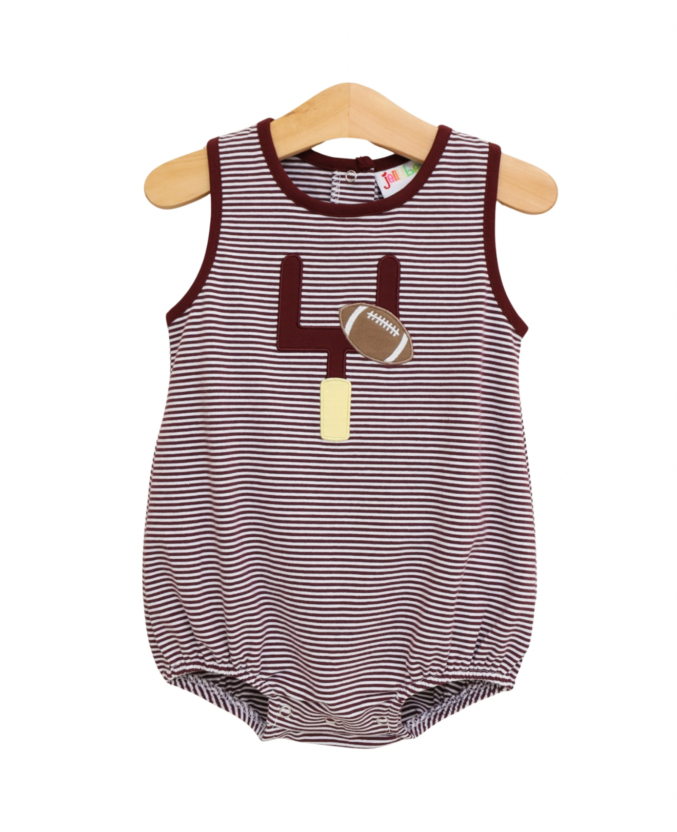Down, Set, Hut Bubble - Maroon Stripe