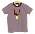 Down, Set, Hut Shirt - Maroon Stripe