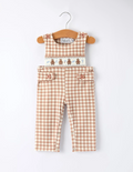 Christmas Vintage Style Gingerbread Boys Romper