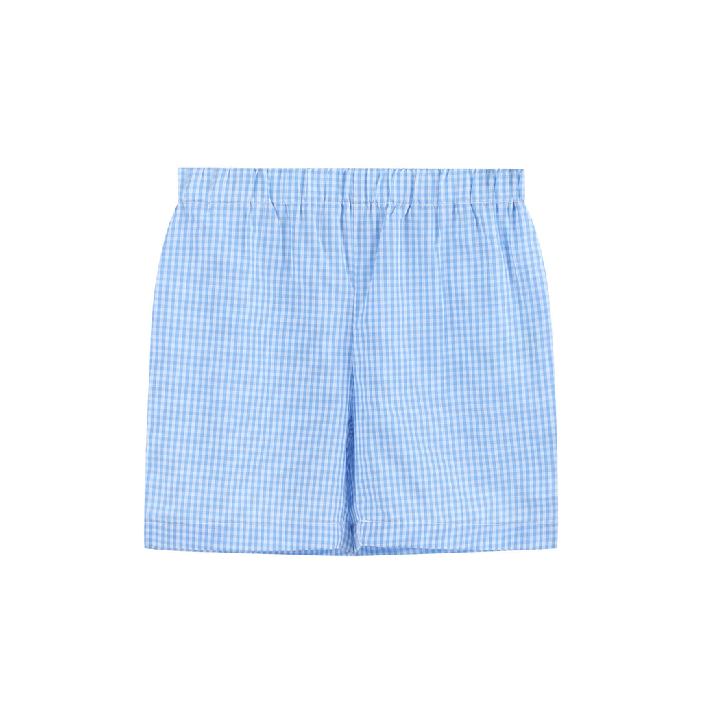 Lil Cactus - Light Blue Big Brother Smocked Shirt and Shorts Set