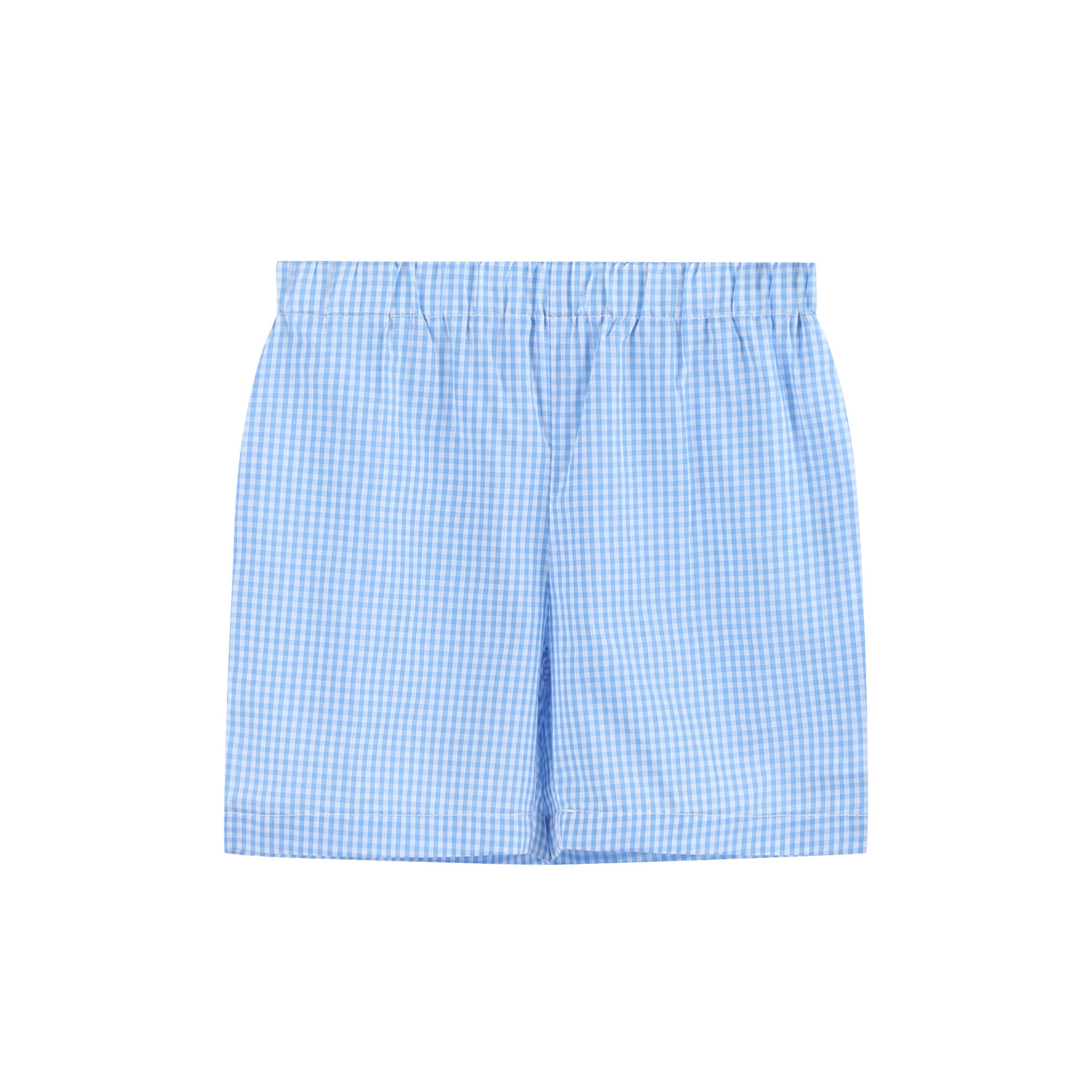 Lil Cactus - Light Blue Big Brother Smocked Shirt and Shorts Set