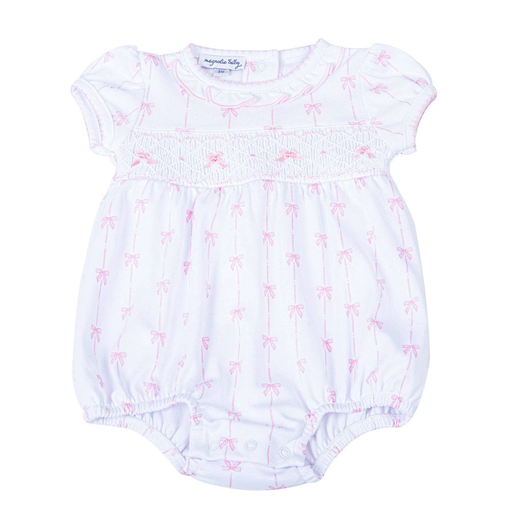 Magnolia Baby - Amelia's Classics Smocked Short Sleeve Bubble