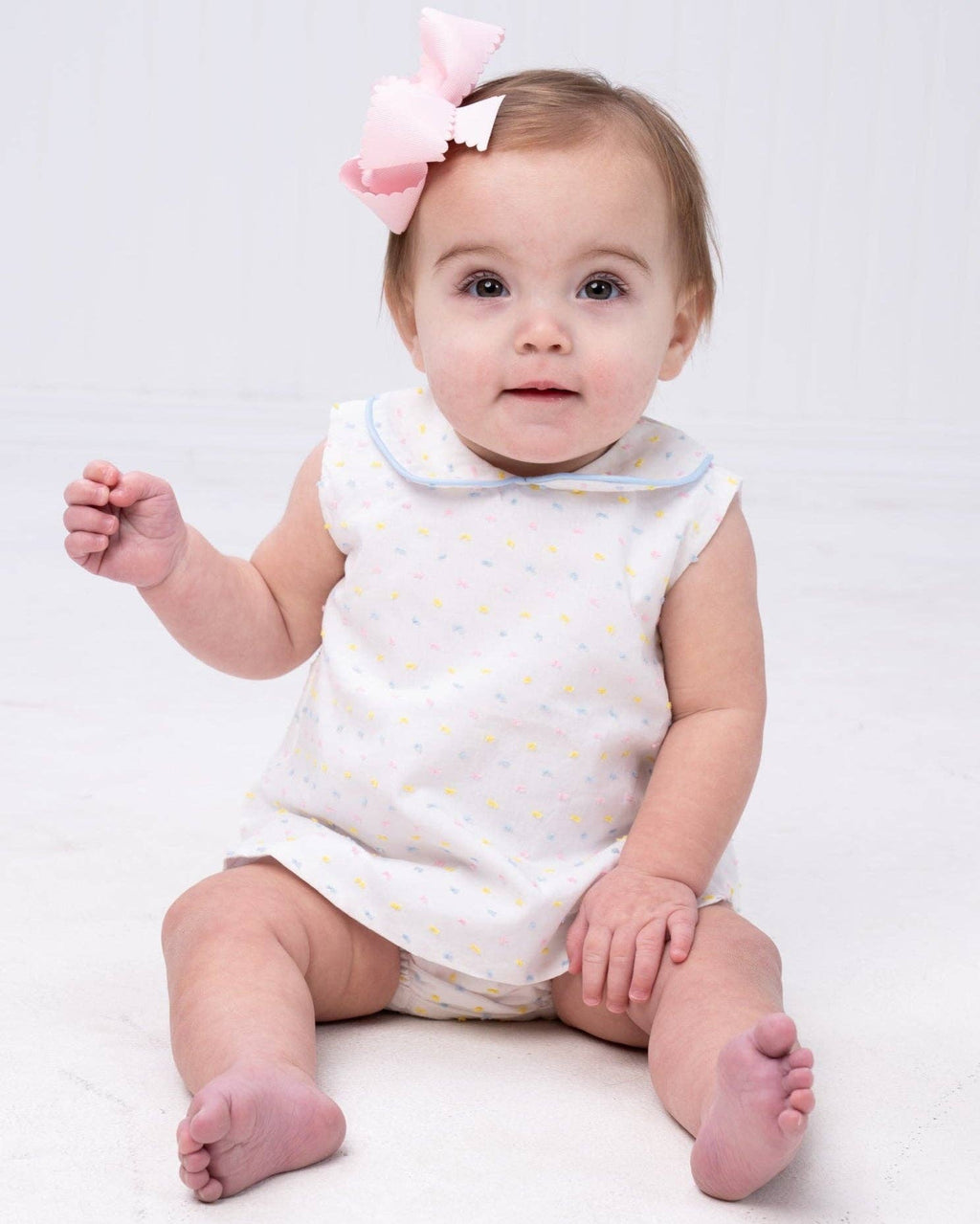 Raleigh Pastel Swiss Dot Diaper Set